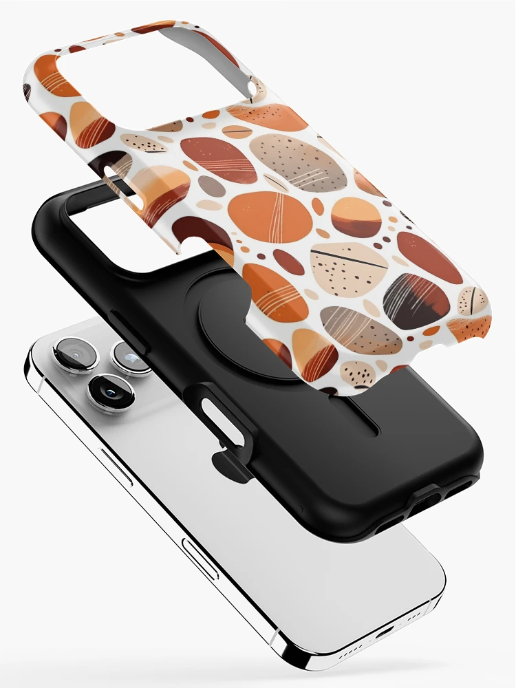 Thumbnail 2 of 4, iPhone Case, Boho Style Rocks | Minimalistic Boho Rocks | Minimal Rocks Pattern designed and sold by BoredF.