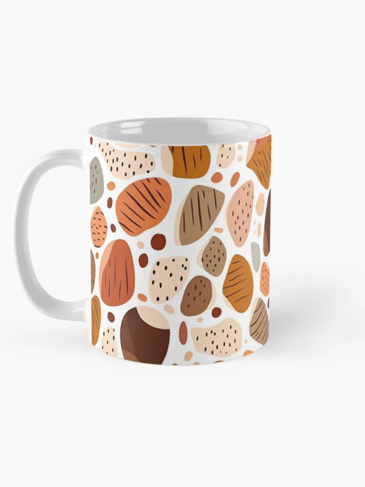 Thumbnail 5 of 6, Coffee Mug, Boho Style Rocks | Minimalistic Boho Rocks | Minimal Rocks Pattern designed and sold by BoredF.
