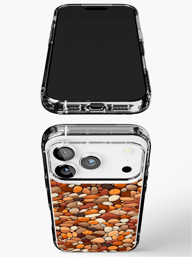 Thumbnail 3 of 5, iPhone Case, Real Boho Style Rocks | Minimalistic Boho Rocks | Minimal Rocks Pattern designed and sold by BoredF.
