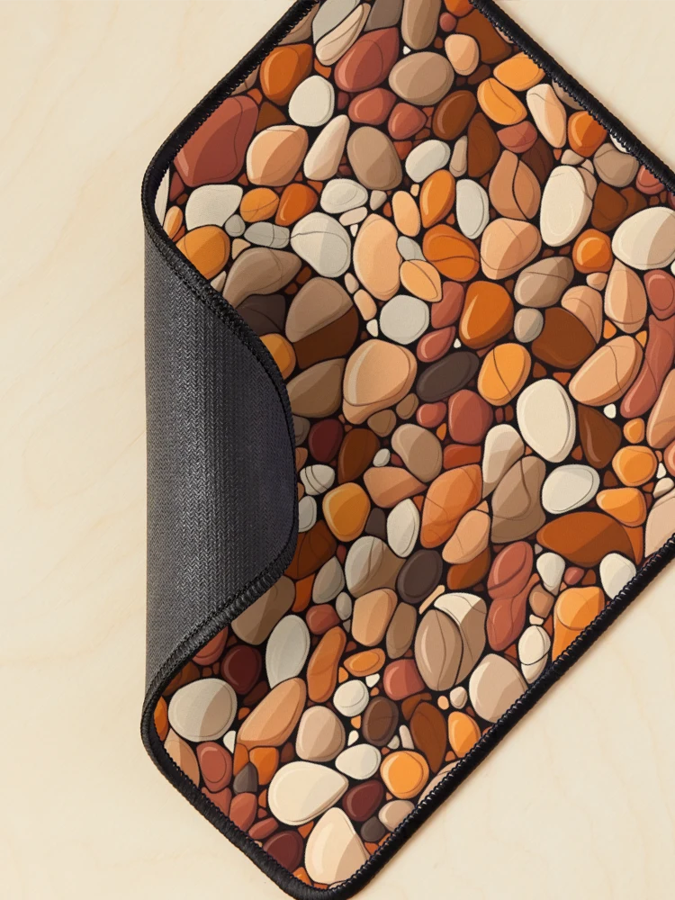 Thumbnail 2 of 5, Mouse Pad, Real Boho Style Rocks | Minimalistic Boho Rocks | Minimal Rocks Pattern designed and sold by BoredF.