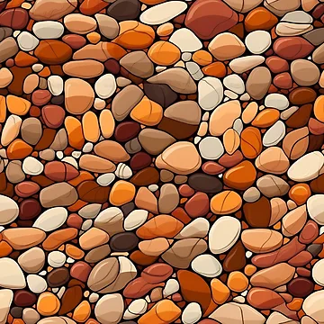 Artwork thumbnail, Real Boho Style Rocks | Minimalistic Boho Rocks | Minimal Rocks Pattern by BoredF