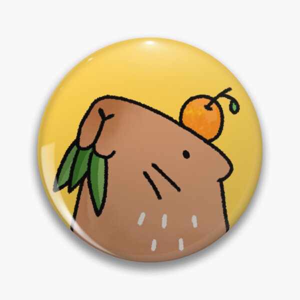 Item preview, capybara eating grass designed and sold by Sophieeeeehu.