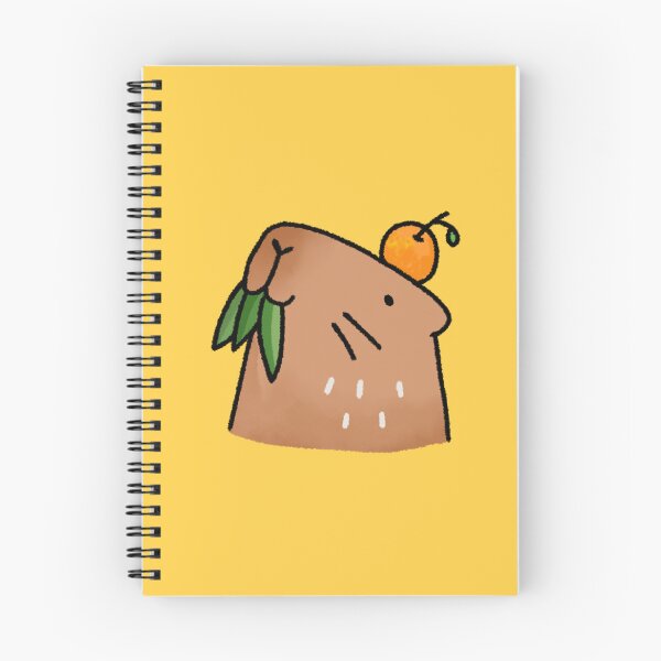 Item preview, capybara eating grass designed and sold by Sophieeeeehu.