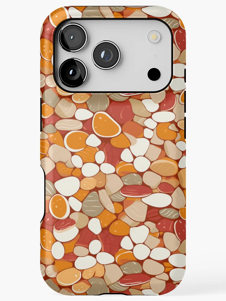 Thumbnail 1 of 4, iPhone Case, Adorable Boho Style Rocks | Minimalistic Boho Rocks | Minimal Rocks Pattern designed and sold by BoredF.