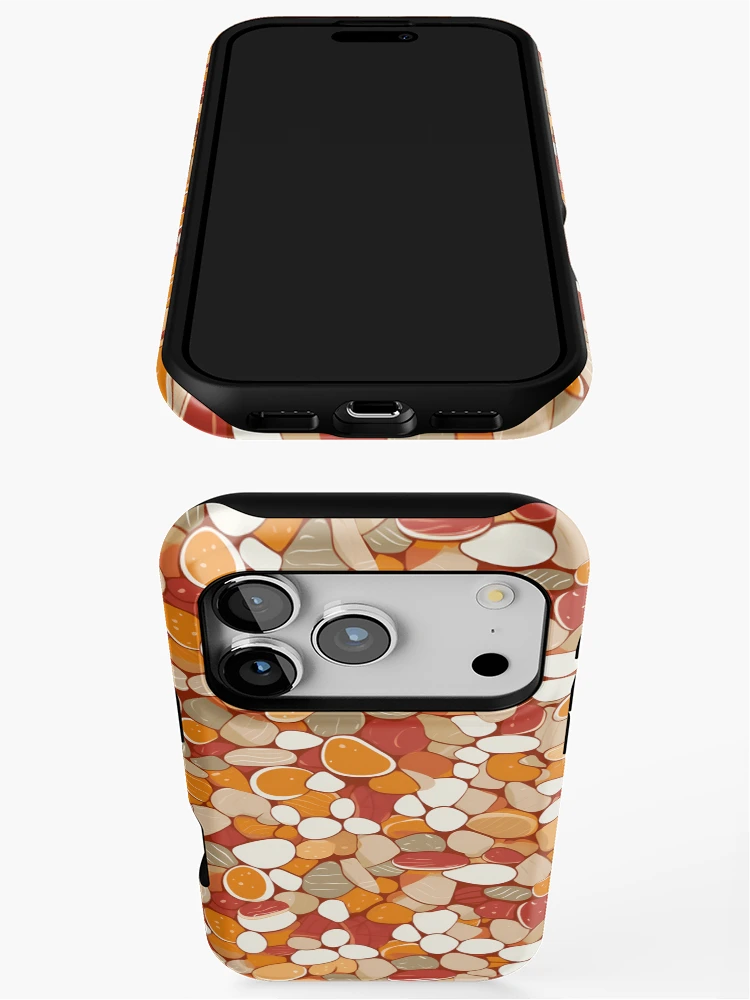 Thumbnail 3 of 4, iPhone Case, Adorable Boho Style Rocks | Minimalistic Boho Rocks | Minimal Rocks Pattern designed and sold by BoredF.