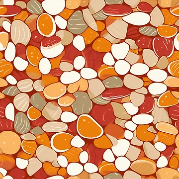 Artwork thumbnail, Adorable Boho Style Rocks | Minimalistic Boho Rocks | Minimal Rocks Pattern by BoredF