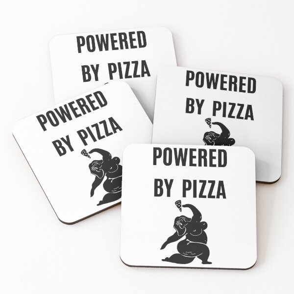 Item preview, POWERED BY PIZZA FUN PIZZA LADY designed and sold by La Loca.