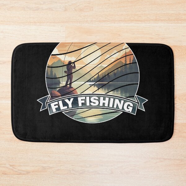 Item preview, Trout Fly Fishing in the River - Vintage Inspired Art designed and sold by Cedinho.