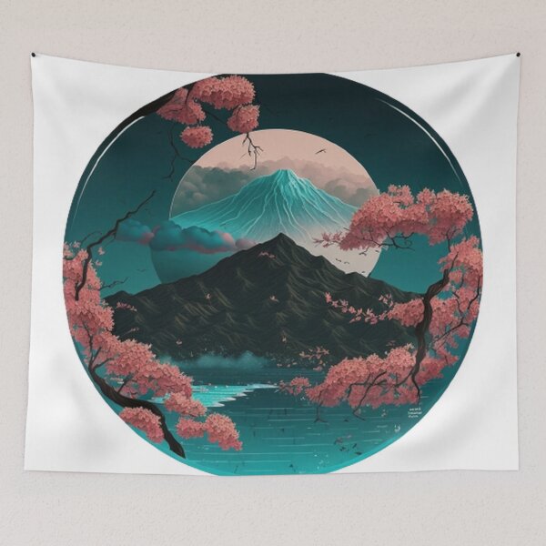 Item preview,  "Harmony in Sakura: Captivating Japanese Landscapes on Redbubble" designed and sold by DesignHeaven24.
