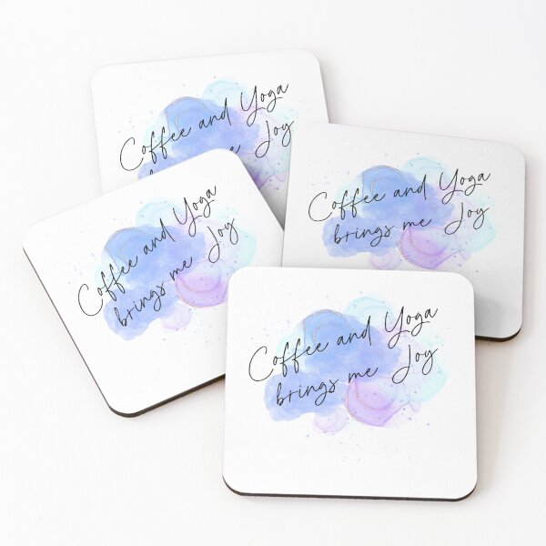 Item preview, Coffee and Yoga brings me Joy blissful, peaceful, meditation, design designed and sold by Mgibsonphoto.