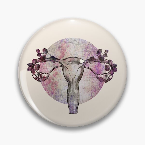 Item preview, Floral uterus with leaves, symbol Feminist, femminism, uteruses, girl, woman designed and sold by Collagedream.