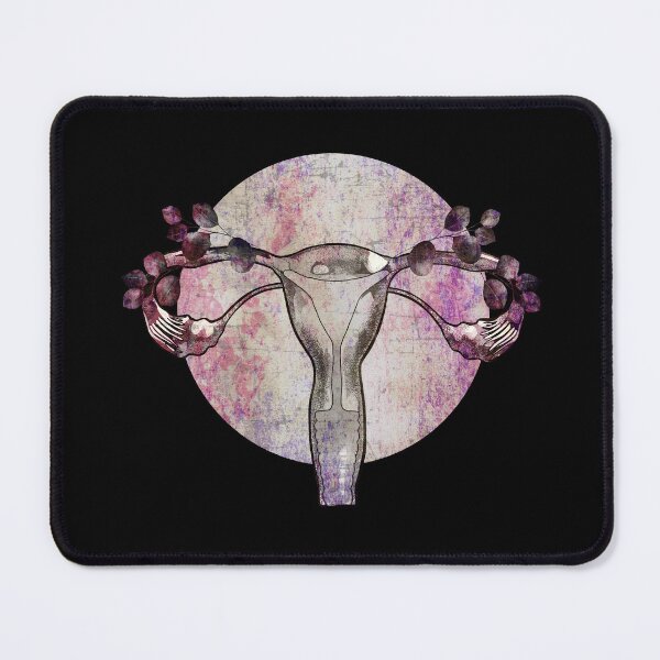 Item preview, Floral uterus with leaves, symbol Feminist, femminism, uteruses, girl, woman designed and sold by Collagedream.