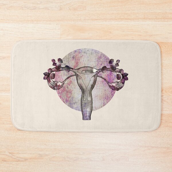 Item preview, Floral uterus with leaves, symbol Feminist, femminism, uteruses, girl, woman designed and sold by Collagedream.