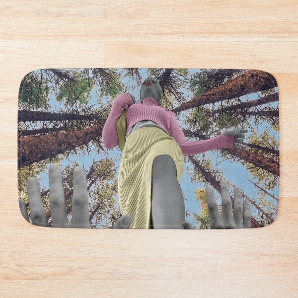 Item preview, Enchanting Collage Art Print: "Bigfoot Forward" and the Giantess - Fantasy Woodland Art designed and sold by GollyWillikers.