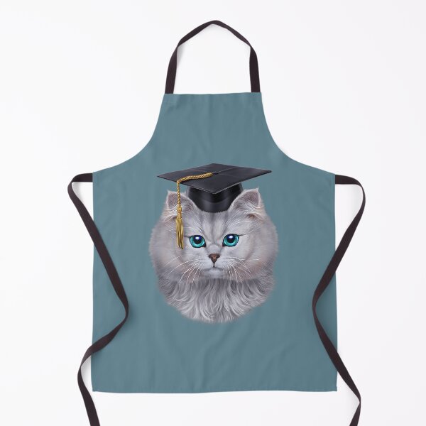 Aperçu de l'œuvre Joli chat tigré blanc portant une casquette de baccalauréat universitaire créée et vendue par zxwmekmrb50.