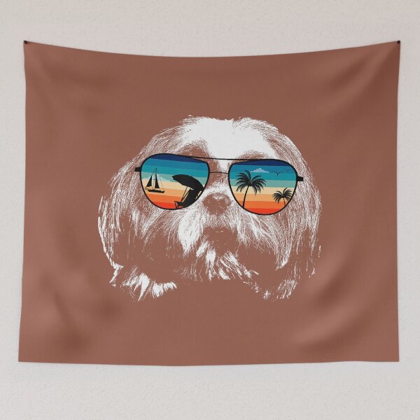 Item preview, SHITZU 	s With Glasses Sunglasses Retro Style 	 	 designed and sold by wyspvxmxm20.