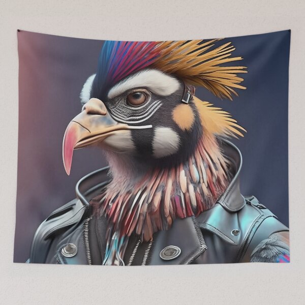 Item preview, From Feathers to Fabrics: Avian Avant-Garde in Human Attire t-shirt designed and sold by artmanikin.