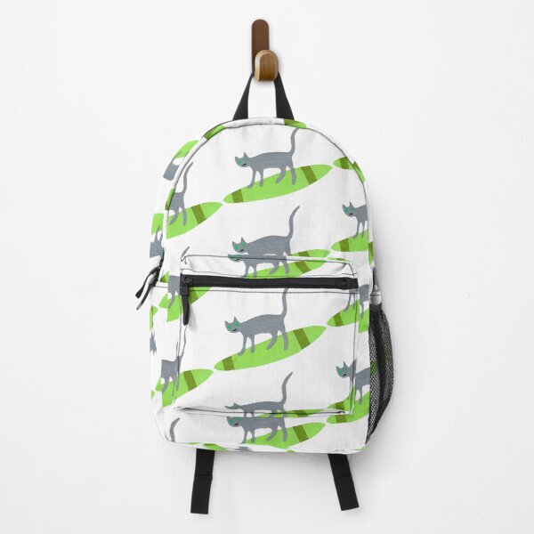 Item preview, Catabunga! It's a cat on a surfboard. designed and sold by blue-planet-art.