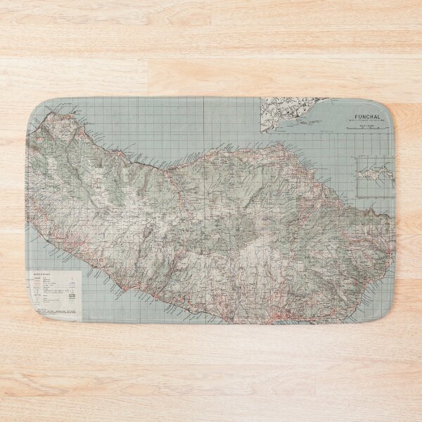 Item preview, Vintage Madeira Island Map (1904) designed and sold by BravuraMedia.