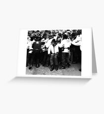 g8 protests, Edinburgh Greeting Card