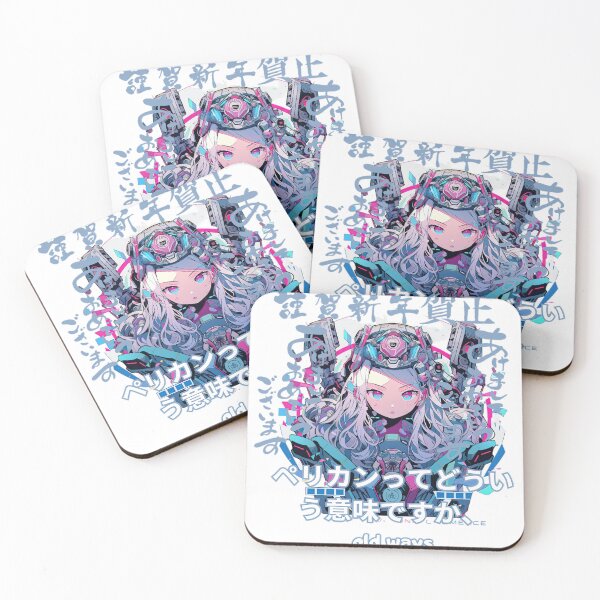 Item preview, blue cyberpunk anime girl designed and sold by karpuz-design.