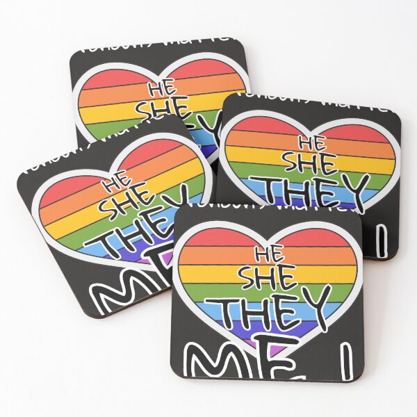Item preview, Pronouns matter He She They Me LGBT Pridemonth designed and sold by JacoBeatzShop.