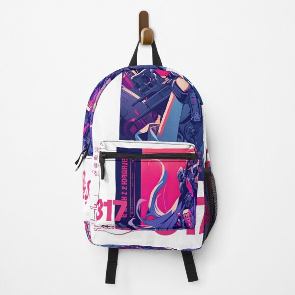 Item preview, purple red cyberpunk anime girl designed and sold by karpuz-design.