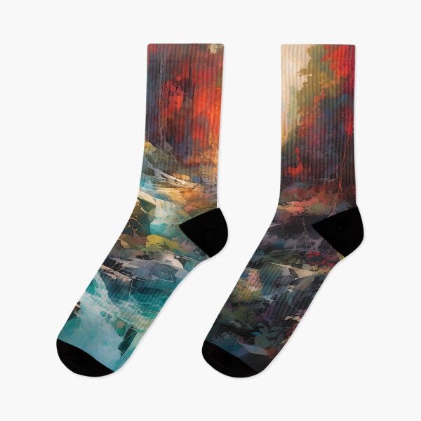 Item preview,  Waterfall in the beautiful woods at sunset 3 designed and sold by Art by Lilia.