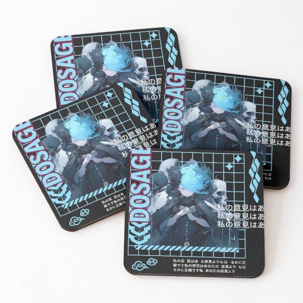 Item preview, dosage future blue skull anime girl  designed and sold by karpuz-design.