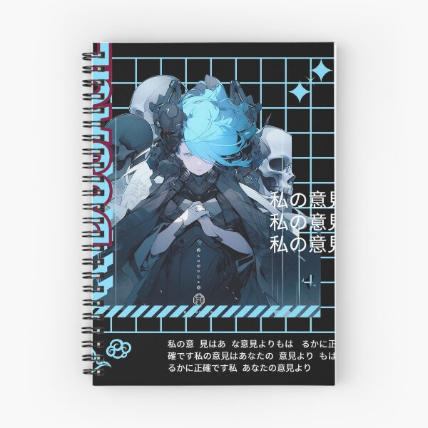 Item preview, dosage future blue skull anime girl  designed and sold by karpuz-design.