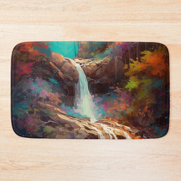 Item preview, Waterfall in the beautiful woods at sunset 4 designed and sold by Art by Lilia.