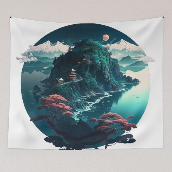 Item preview,   "Harmony in Sakura: Captivating Japanese Landscapes on Redbubble" designed and sold by DesignHeaven24.