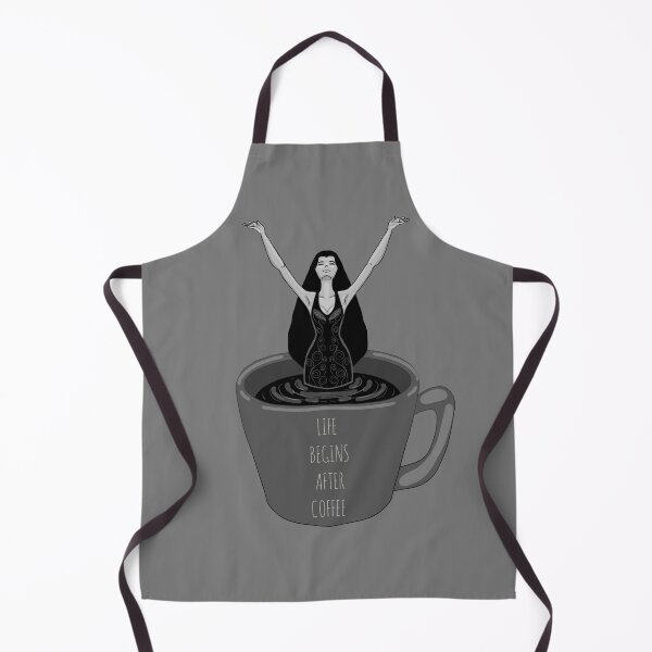 Item preview, Life begins after coffee funny illustration designed and sold by La Loca.