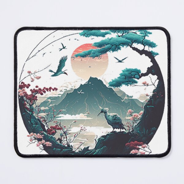 Item preview, "Harmony in Sakura: Captivating Japanese Landscapes on Redbubble" designed and sold by DesignHeaven24.