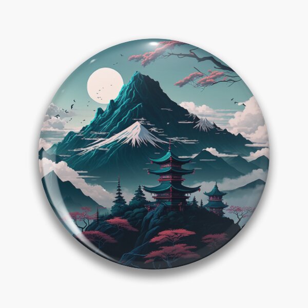 Item preview,   "Harmony in Sakura: Captivating Japanese Landscapes on Redbubble" designed and sold by DesignHeaven24.