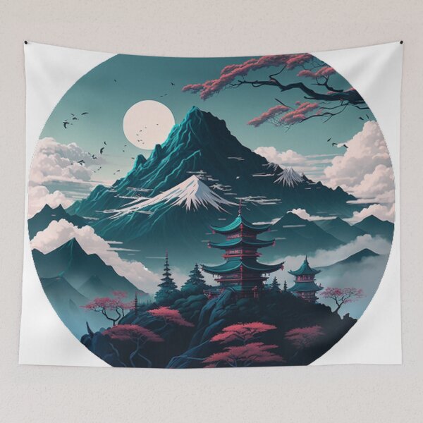 Item preview,   "Harmony in Sakura: Captivating Japanese Landscapes on Redbubble" designed and sold by DesignHeaven24.
