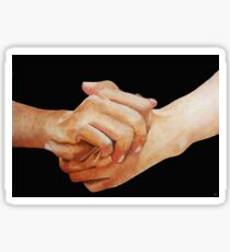 hand-in-hand Sticker