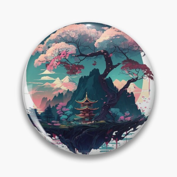Item preview,   "Harmony in Sakura: Captivating Japanese Landscapes on Redbubble" designed and sold by DesignHeaven24.