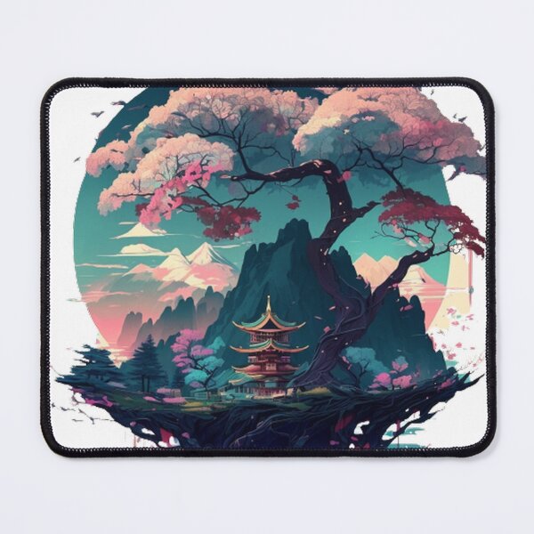 Item preview, "Harmony in Sakura: Captivating Japanese Landscapes on Redbubble" designed and sold by DesignHeaven24.