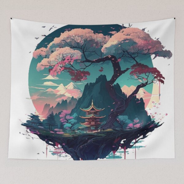 Item preview,   "Harmony in Sakura: Captivating Japanese Landscapes on Redbubble" designed and sold by DesignHeaven24.
