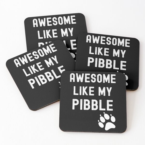 Item preview, Awesome Like My Pibble with Paw Pitbull Dog Breed Funny designed and sold by elvisg03.