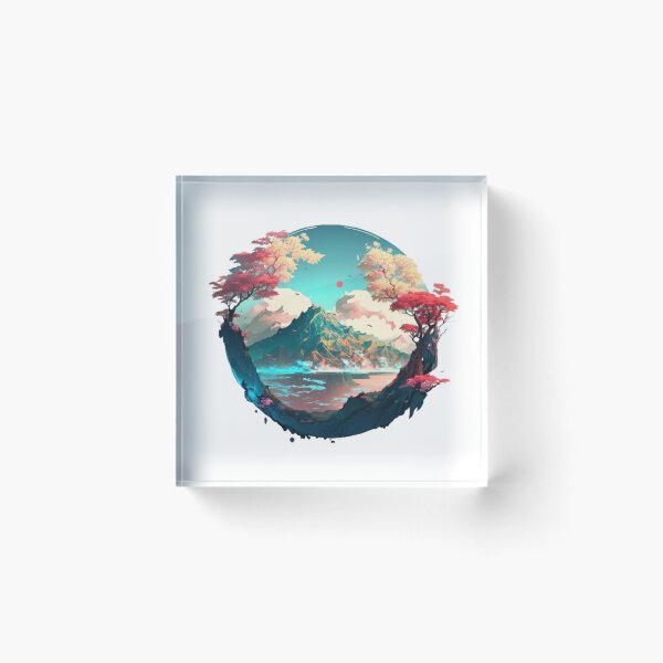 Item preview,  "Harmony in Sakura: Captivating Japanese Landscapes on Redbubble" designed and sold by DesignHeaven24.