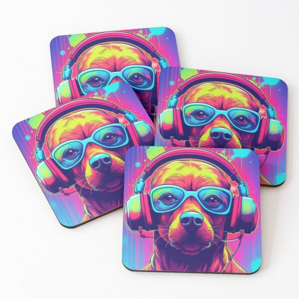 Item preview, Neon Headphones Pup 4 designed and sold by shanessie6.