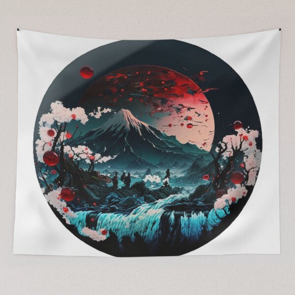 Item preview,  "Harmony in Sakura: Captivating Japanese Landscapes on Redbubble" designed and sold by DesignHeaven24.