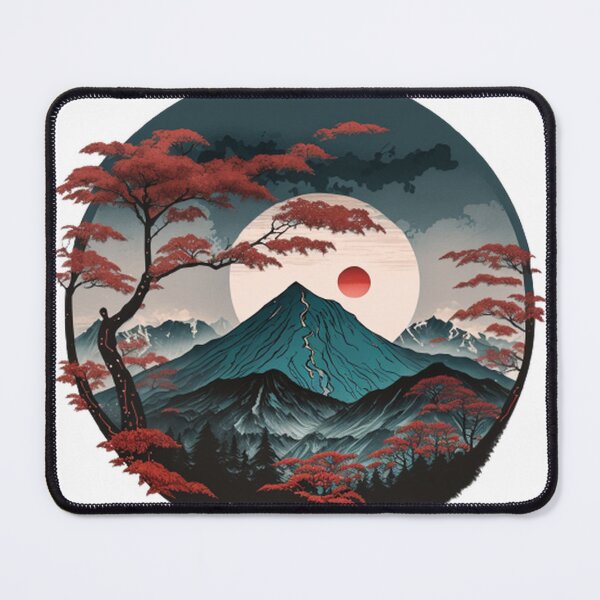 Item preview, "Harmony in Sakura: Captivating Japanese Landscapes on Redbubble" designed and sold by DesignHeaven24.