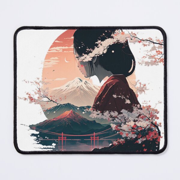 Item preview, "Harmony in Sakura: Captivating Japanese Landscapes on Redbubble" designed and sold by DesignHeaven24.