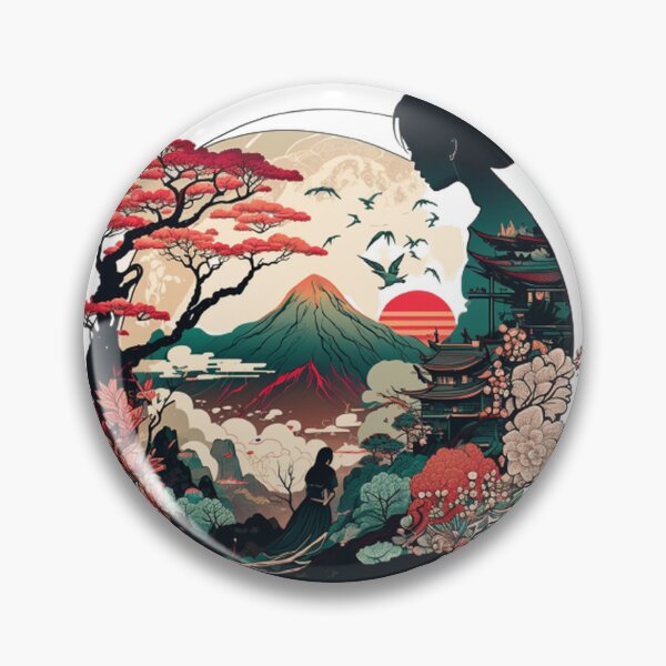 Item preview,  "Harmony in Sakura: Captivating Japanese Landscapes on Redbubble" designed and sold by DesignHeaven24.