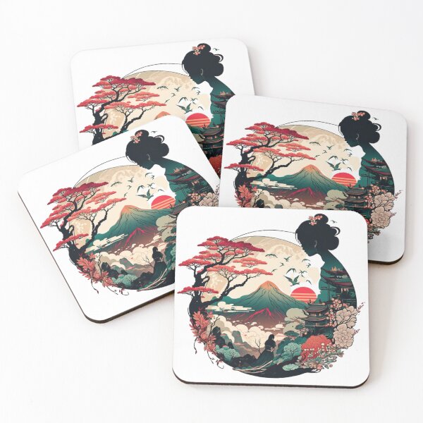 Item preview,  "Harmony in Sakura: Captivating Japanese Landscapes on Redbubble" designed and sold by DesignHeaven24.