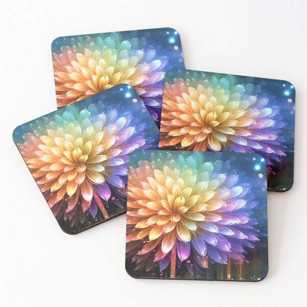 Item preview, Colorpop rainbow Dahlia Print designed and sold by timberwolf250.