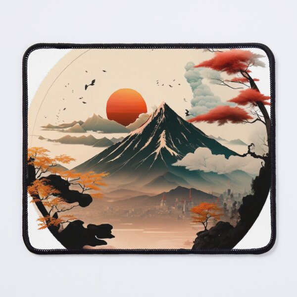 Item preview, "Harmony in Sakura: Captivating Japanese Landscapes on Redbubble" designed and sold by DesignHeaven24.